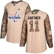 Wholesale Cheap Adidas Capitals #11 Mike Gartner Camo Authentic 2017 Veterans Day Stitched NHL Jersey
