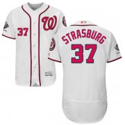 Wholesale Cheap Nationals #37 Stephen Strasburg White Flexbase Authentic Collection 2019 World Series Champions Stitched MLB Jersey
