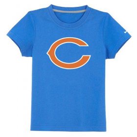 Wholesale Cheap Chicago Bears Sideline Legend Authentic Logo Youth T-Shirt Light Blue