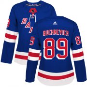 Wholesale Cheap Adidas Rangers #89 Pavel Buchnevich Royal Blue Home Authentic Women's Stitched NHL Jersey