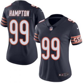 Wholesale Cheap Nike Bears #99 Dan Hampton Navy Blue Team Color Women\'s Stitched NFL Vapor Untouchable Limited Jersey