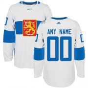 Wholesale Cheap Men's Adidas Team Finland Personalized Authentic White Home 2016 World Cup NHL Jersey