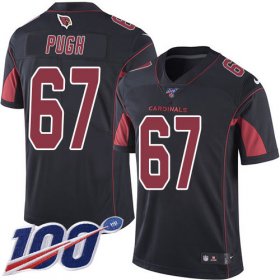 Wholesale Cheap Nike Cardinals #67 Justin Pugh Black Men\'s Stitched NFL Limited Rush 100th Season Jersey