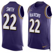 Wholesale Cheap Nike Ravens #22 Jimmy Smith Purple Team Color Men's Stitched NFL Limited Tank Top Jersey