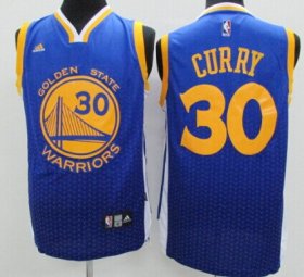 Wholesale Cheap Golden State Warriors #30 Stephen Curry Blue Resonate Fashion Jersey