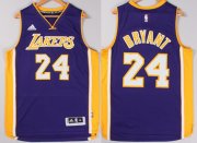 Wholesale Cheap Los Angeles Lakers #24 Kobe Bryant Revolution 30 Swingman 2014 New Purple Jersey