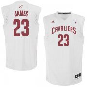 Wholesale Cheap Cleveland Cavaliers #23 LeBron James White Fashion Replica Jersey