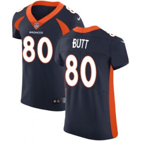 Wholesale Cheap Nike Broncos #80 Jake Butt Navy Blue Alternate Men\'s Stitched NFL Vapor Untouchable Elite Jersey