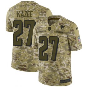 Wholesale Cheap Nike Falcons #27 Damontae Kazee Camo Men\'s Stitched NFL Limited 2018 Salute To Service Jersey