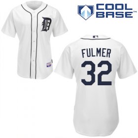 Wholesale Cheap Tigers #32 Michael Fulmer White Home Women\'s Stitched MLB Jersey