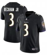 Wholesale Cheap Nike Baltimore Ravens #3 Odell Beckham Jr Black Vapor Untouchable Limited Jersey