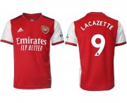 Wholesale Cheap Men 2021-2022 Club Arsenal home aaa version red 9 Soccer Jersey