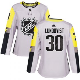 Wholesale Cheap Adidas Rangers #30 Henrik Lundqvist Gray 2018 All-Star Metro Division Authentic Women\'s Stitched NHL Jersey