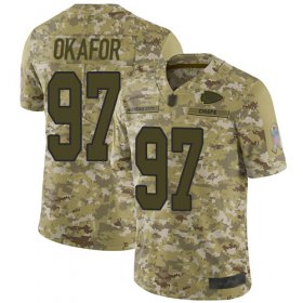Wholesale Cheap Nike Chiefs #97 Alex Okafor Camo Men\'s Stitched NFL Limited 2018 Salute To Service Jersey