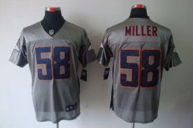 Wholesale Cheap Nike Broncos #58 Von Miller Grey Shadow Men\'s Stitched NFL Elite Jersey