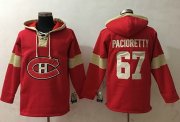 Wholesale Cheap Canadiens #67 Max Pacioretty Red Pullover NHL Hoodie