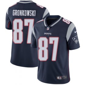 Wholesale Cheap Nike Patriots #87 Rob Gronkowski Navy Blue Team Color Men\'s Stitched NFL Vapor Untouchable Limited Jersey