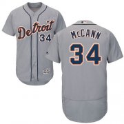 Wholesale Cheap Tigers #34 James McCann Grey Flexbase Authentic Collection Stitched MLB Jersey
