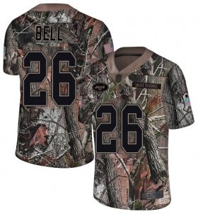 Wholesale Cheap Nike Jets #26 Le\'Veon Bell Camo Men\'s Stitched NFL Limited Rush Realtree Jersey