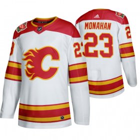 Wholesale Cheap Calgary Flames #23 Sean Monahan Men\'s 2019-20 Heritage Classic Authentic White Stitched NHL Jersey