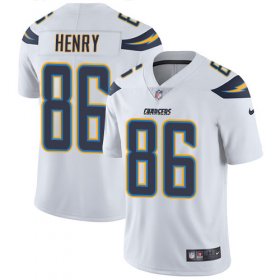 Wholesale Cheap Nike Chargers #86 Hunter Henry White Men\'s Stitched NFL Vapor Untouchable Limited Jersey