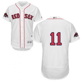 Wholesale Cheap Red Sox #11 Rafael Devers White Flexbase Authentic Collection 2018 World Series Champions Stitched MLB Jersey