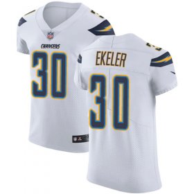 Wholesale Cheap Nike Chargers #30 Austin Ekeler White Men\'s Stitched NFL Vapor Untouchable Elite Jersey