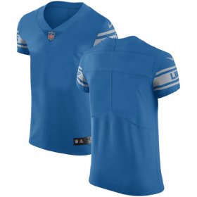 Wholesale Cheap Nike Lions Blank Blue Team Color Men\'s Stitched NFL Vapor Untouchable Elite Jersey