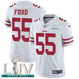 Wholesale Cheap Nike 49ers #55 Dee Ford White Super Bowl LIV 2020 Youth Stitched NFL Vapor Untouchable Limited Jersey