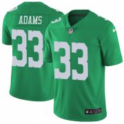 Wholesale Cheap Nike Eagles #33 Josh Adams Green Men's Stitched NFL Limited Rush Jersey