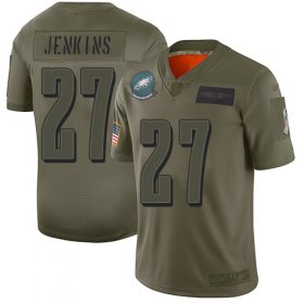 Wholesale Cheap Nike Eagles #27 Malcolm Jenkins Camo Youth Stitched NFL Limited 2019 Salute to Service Jersey