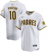 Cheap Men's San Diego Padres #10 Jurickson Profar White 2024 Home Limited Baseball Stitched Jersey
