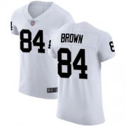 Wholesale Cheap Nike Raiders #84 Antonio Brown White Men's Stitched NFL Vapor Untouchable Elite Jersey