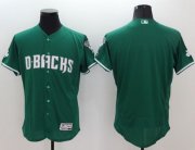 Wholesale Cheap Diamondbacks Blank Green Celtic Flexbase Authentic Collection Stitched MLB Jersey