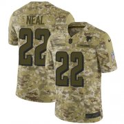 Wholesale Cheap Nike Falcons #22 Keanu Neal Camo Men's Stitched NFL Limited 2018 Salute To Service Jersey