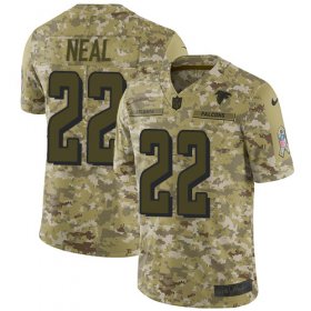 Wholesale Cheap Nike Falcons #22 Keanu Neal Camo Men\'s Stitched NFL Limited 2018 Salute To Service Jersey