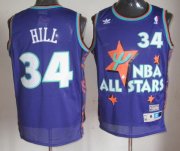Wholesale Cheap NBA 1995 All-Star #34 Grant Hill Purple Hardwood Classics Soul Swingman Throwback Jersey
