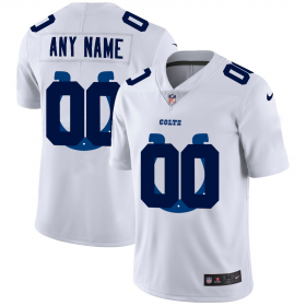 Wholesale Cheap Indianapolis Colts Custom White Men\'s Nike Team Logo Dual Overlap Limited NFL Jersey