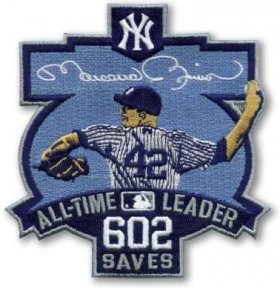 Wholesale Cheap Stitched New York Yankees 42 Mariano Rivera 602 Saves Jersey Patch