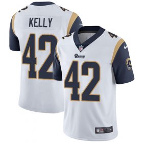 Wholesale Cheap Nike Rams #42 John Kelly White Men\'s Stitched NFL Vapor Untouchable Limited Jersey