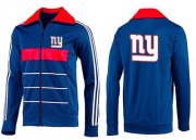 Wholesale Cheap NFL New York Giants Team Logo Jacket Blue_4
