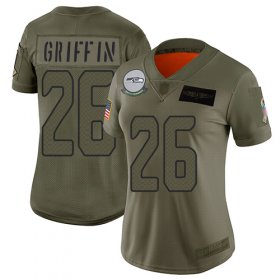 Wholesale Cheap Nike Seahawks #26 Shaquem Griffin Camo Women\'s Stitched NFL Limited 2019 Salute to Service Jersey