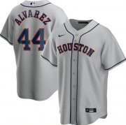 Wholesale Cheap Men's Houston Astros Grey #44 Yordan Alvarez Cool Base Stitched MLB Jersey