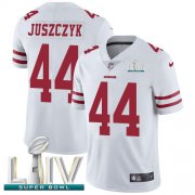 Wholesale Cheap Nike 49ers #44 Kyle Juszczyk White Super Bowl LIV 2020 Youth Stitched NFL Vapor Untouchable Limited Jersey