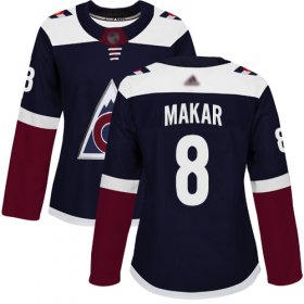 Wholesale Cheap Adidas Avalanche #8 Cale Makar Navy Alternate Authentic Women\'s Stitched NHL Jersey