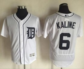 Wholesale Cheap Tigers #6 Al Kaline White Flexbase Authentic Collection Stitched MLB Jersey