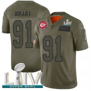 Wholesale Cheap Nike Chiefs #91 Derrick Nnadi Camo Super Bowl LIV 2020 Youth Stitched NFL Limited 2019 Salute To Service Jersey
