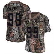 Wholesale Cheap Nike Raiders #99 Clelin Ferrell Camo Men's Stitched NFL Limited Rush Realtree Jersey
