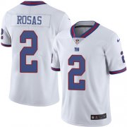 Wholesale Cheap Nike Giants #2 Aldrick Rosas White Men's Stitched NFL Limited Rush Jersey