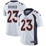 Wholesale Cheap Nike Broncos #23 Devontae Booker White Men's Stitched NFL Vapor Untouchable Limited Jersey
